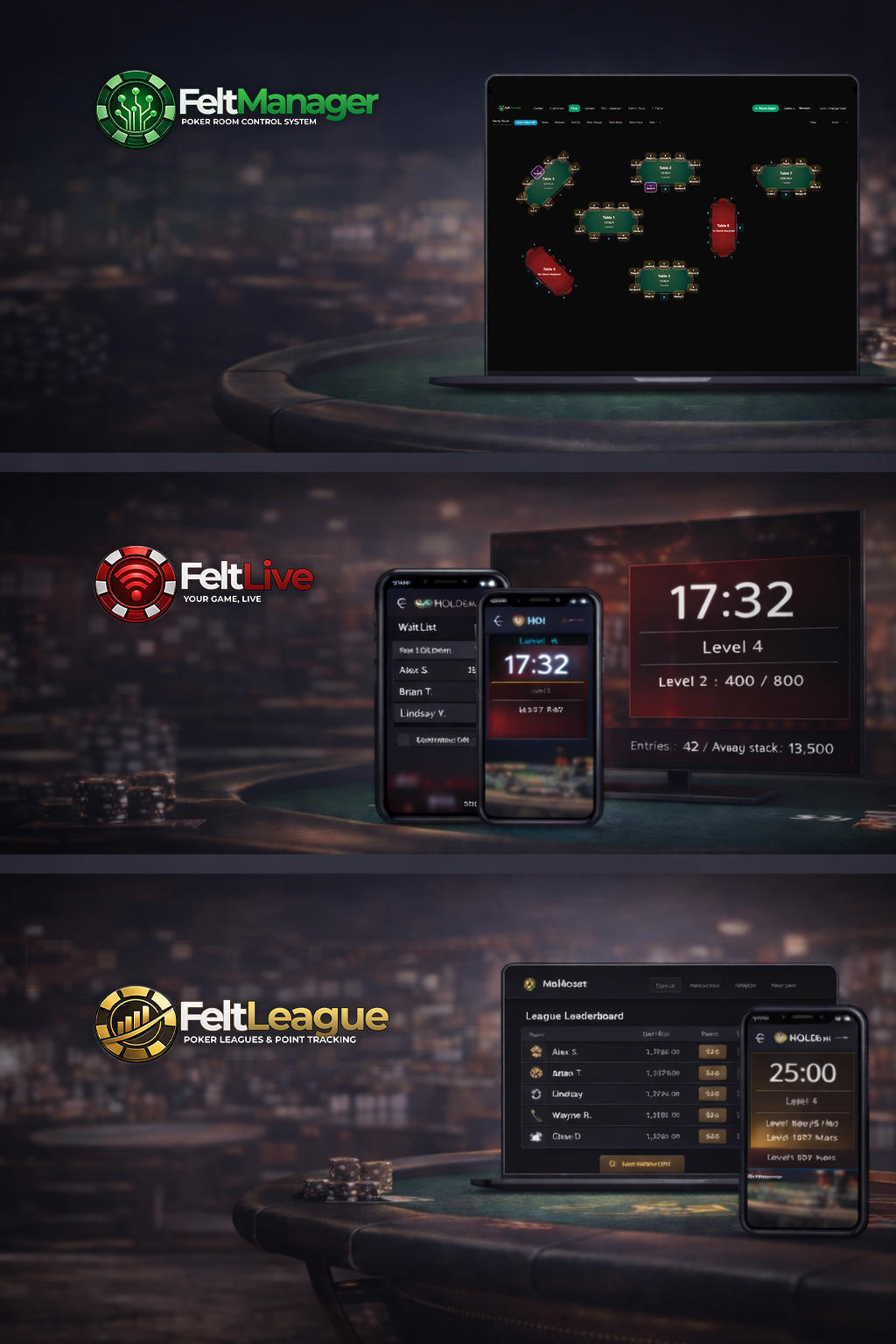 FeltPoker UI sample
